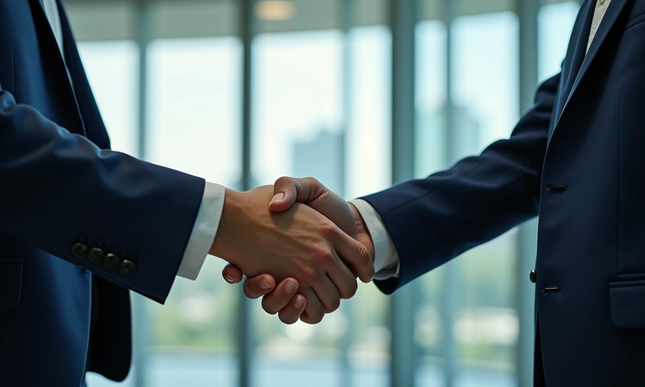 Institutional investors and developers at deal closing