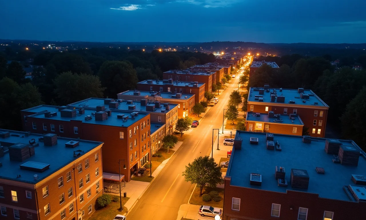 Real estate operator reviewing bridge loan exit strategy documents in North Fulton office