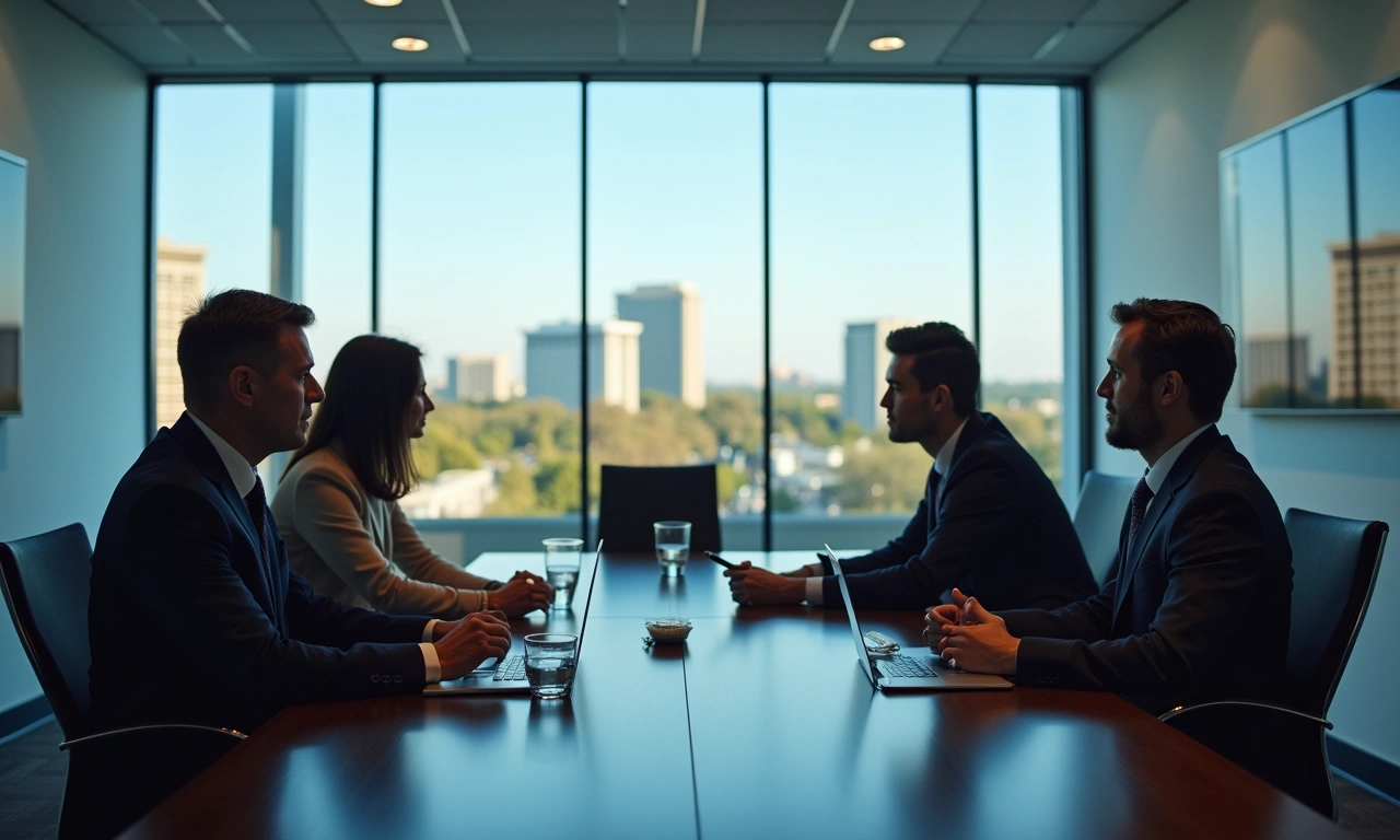 Professional capital review meeting for Johns Creek Georgia real estate acquisition