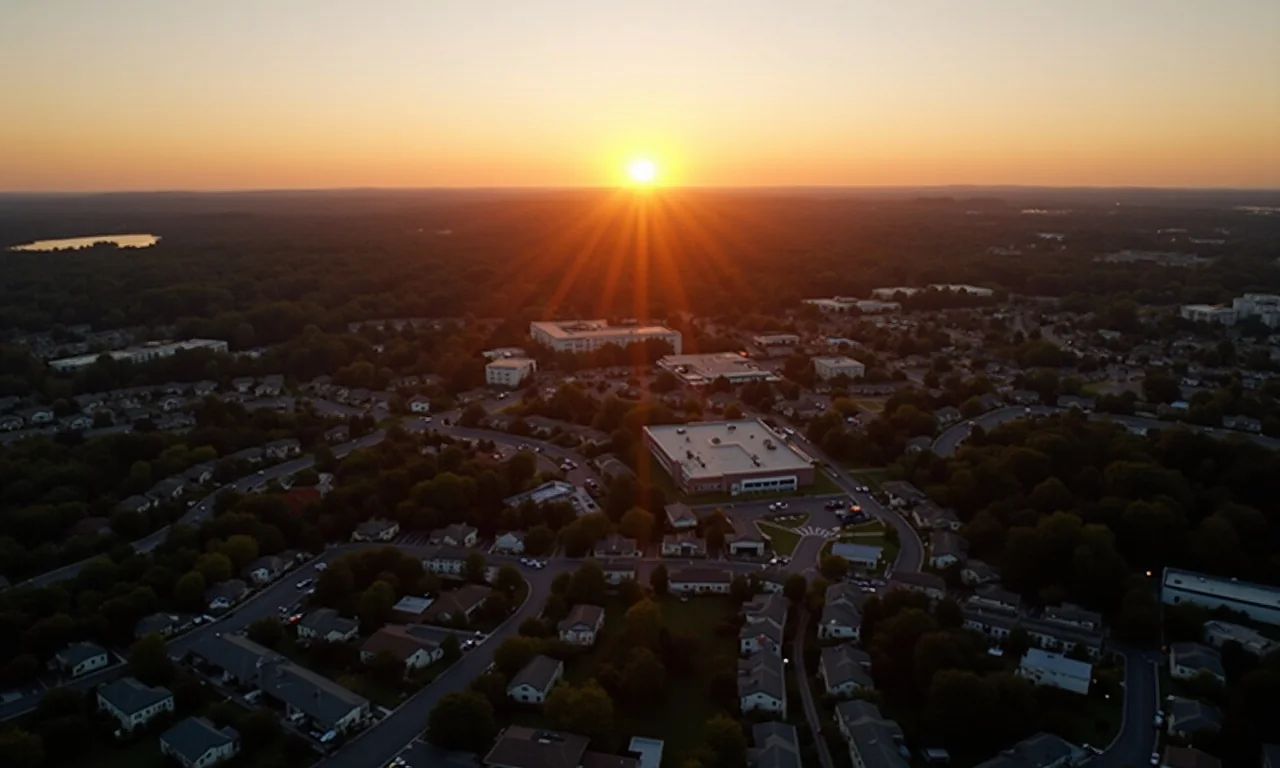 Milton Georgia commercial development site with North Fulton skyline
