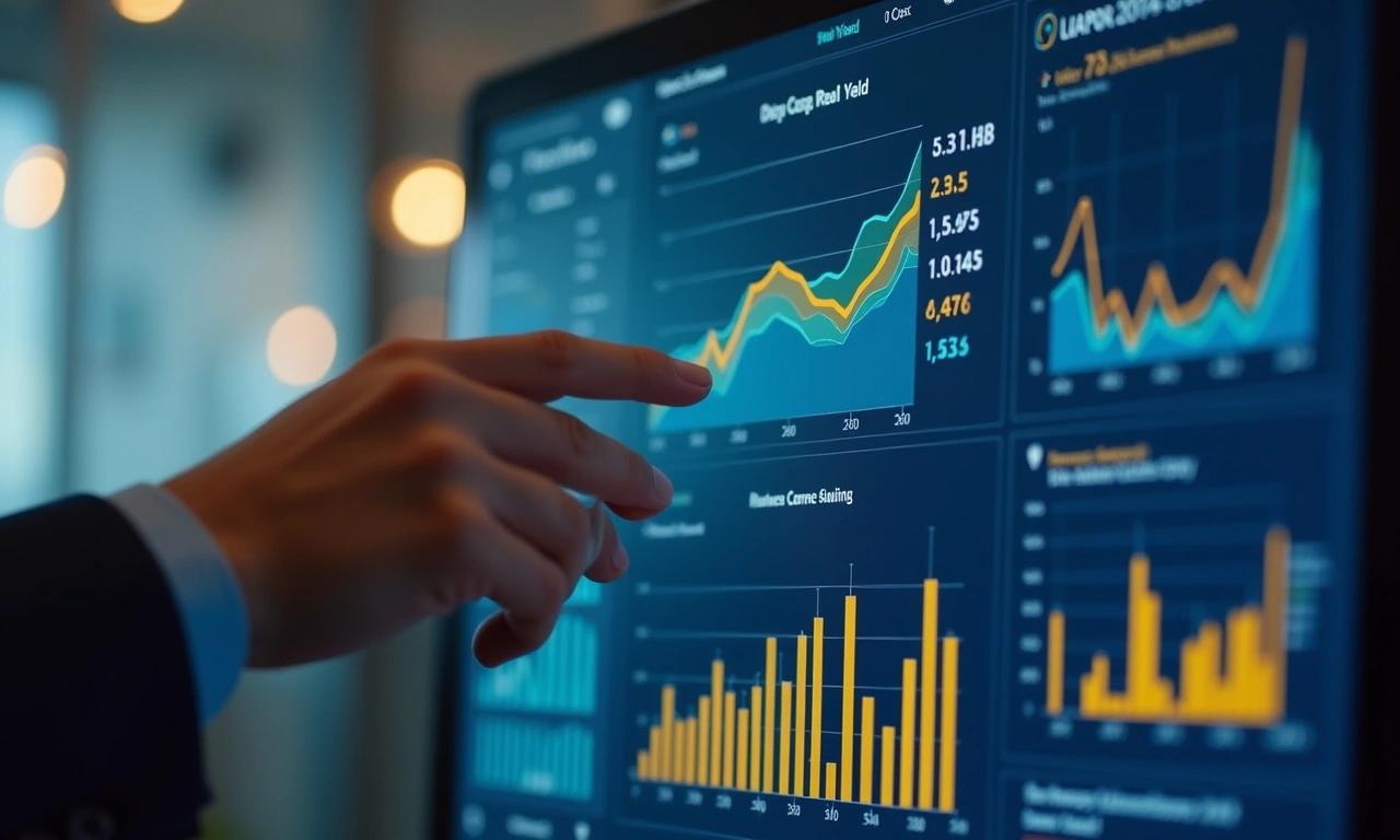 Commercial real estate cap rate analysis dashboard