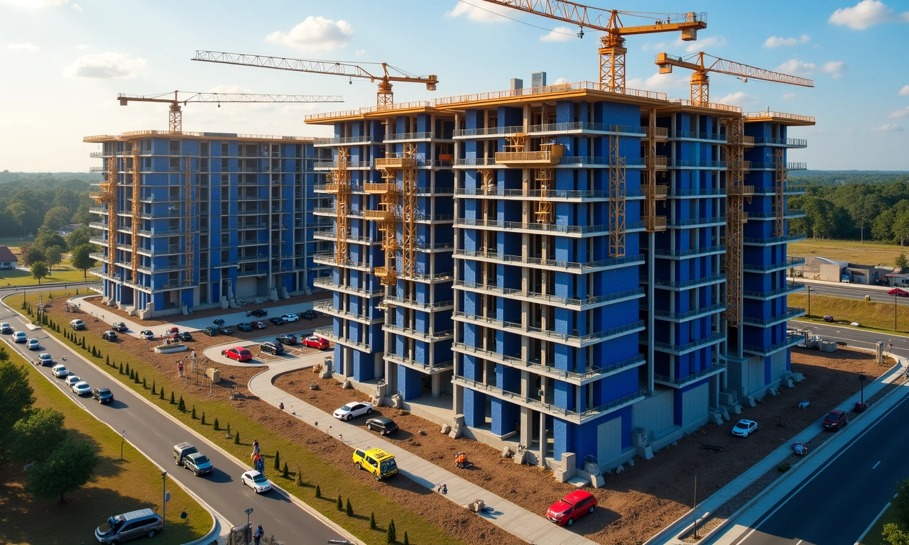 North Fulton County multifamily development construction site in Milton GA showing construction financing structure